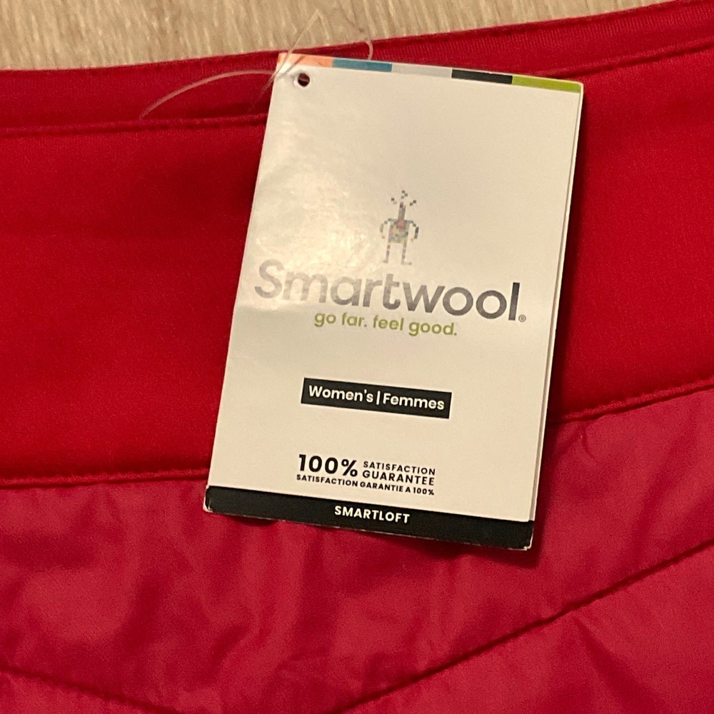 Smartwool smartloft 60 merino wool skirt quilted red NWT Medium - Picture 5 of 12
